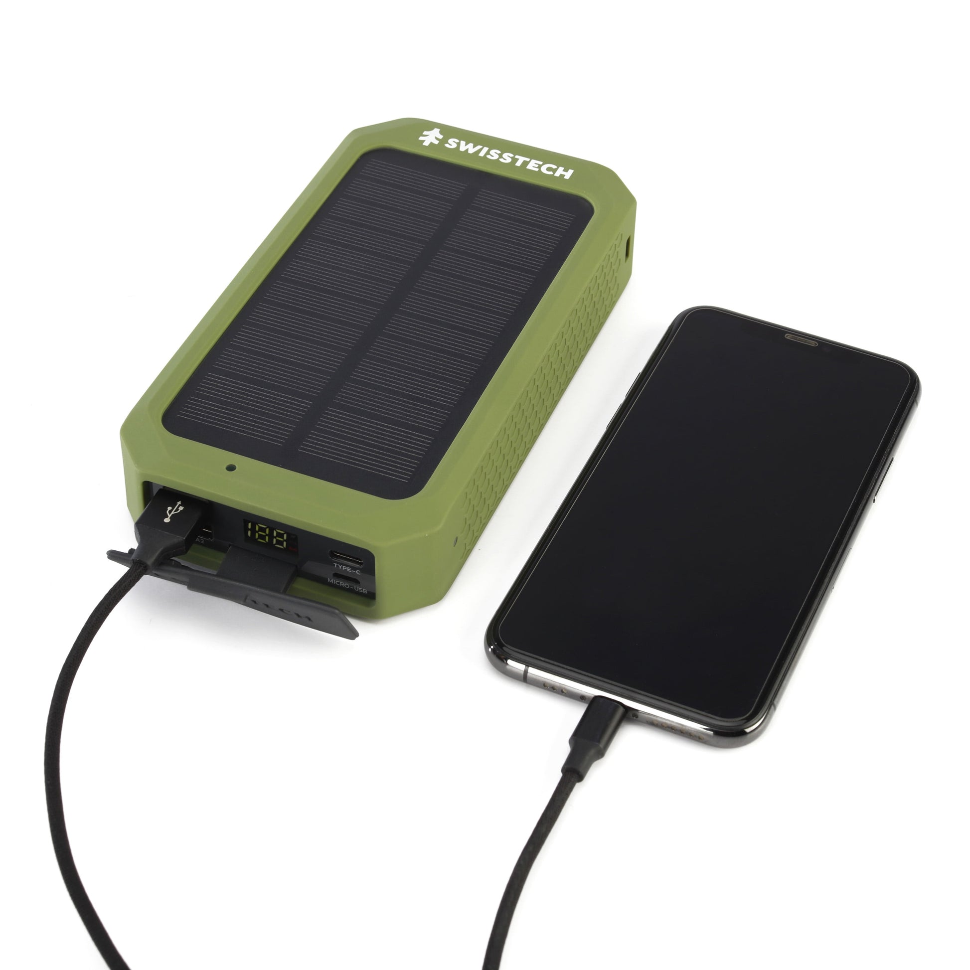 (4 Pack)  Wireless Power Bank, 20000 Mah, Built-In Flashlight, Charging Pad, IP54 Weatherproof, Travel Ready