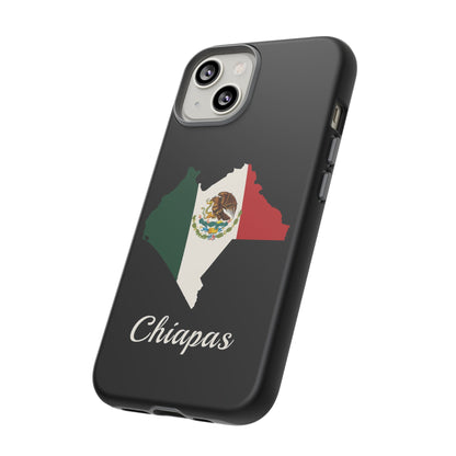 Chiapas Mexico Flag Map Phone Case | Mexican American Pride Tough Case for iPhone & Samsung
