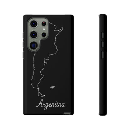 Argentina Outline Phone Case – Minimal Country Map Tough Case (iPhone, Samsung, Pixel)