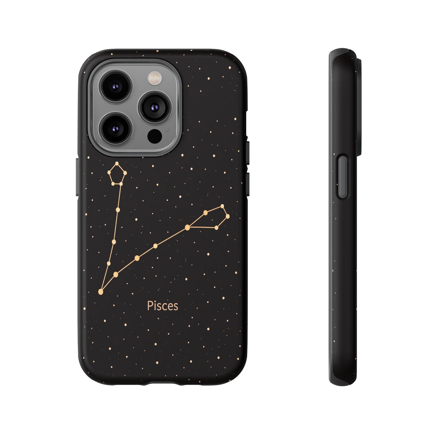Pisces Zodiac Constellation Phone Case – Luxe Gold Celestial Cover