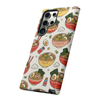 Kawaii Ramen Phone Case – Cute Japanese Food Pattern | Noodle Bowl Aesthetic Case