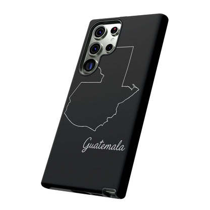 Guatemala Outline Phone Case – Minimal Country Map Tough Case (iPhone, Samsung, Pixel)