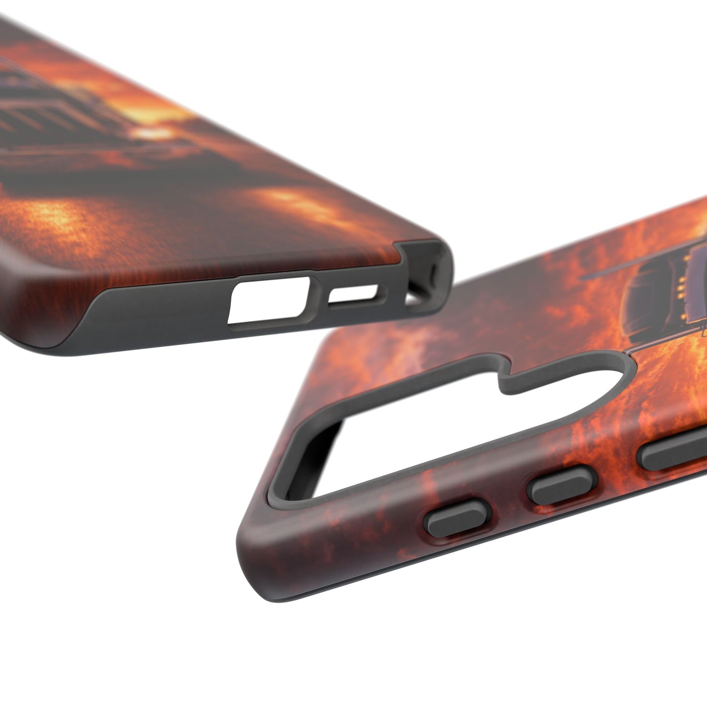 Big Rig Truck Phone Case Sunset Highway Semi Truck iPhone Samsung Cover