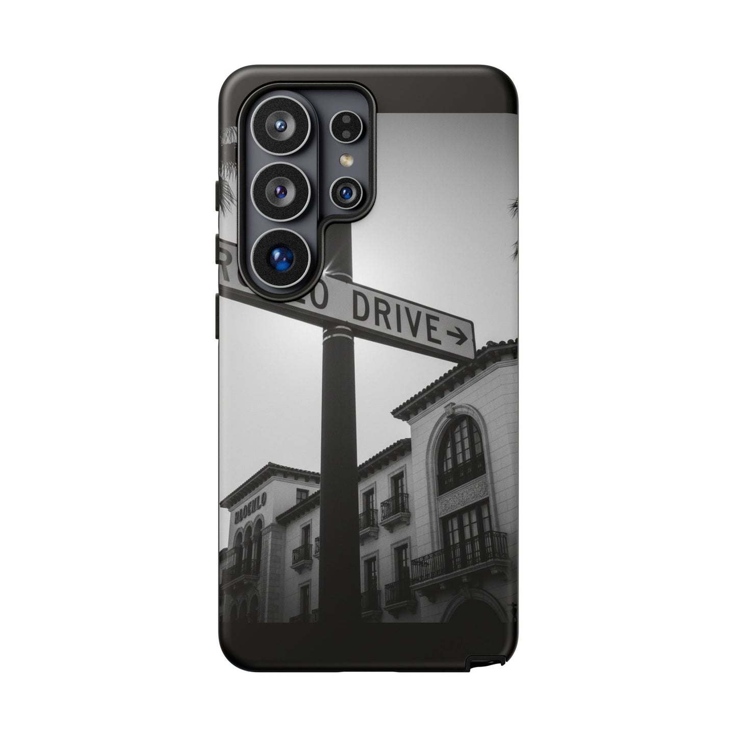 Rodeo Drive Phone Case | Los Angeles Aesthetic Black & White Photography | Luxury LA Street Tough Case for iPhone & Samsung