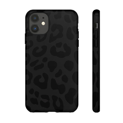 Black Leopard Phone Case | Matte & Glossy Tough Protective iPhone Case