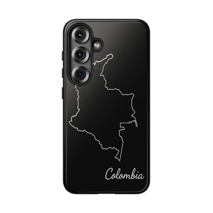 Colombia Outline Phone Case – Minimal Country Map Tough Case (iPhone, Samsung, Pixel)