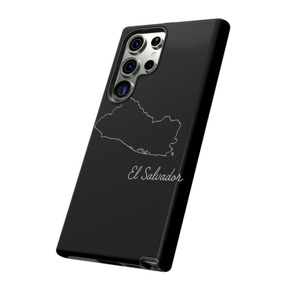 El Salvador Outline Phone Case – Minimal Country Map Tough Case (iPhone, Samsung, Pixel)