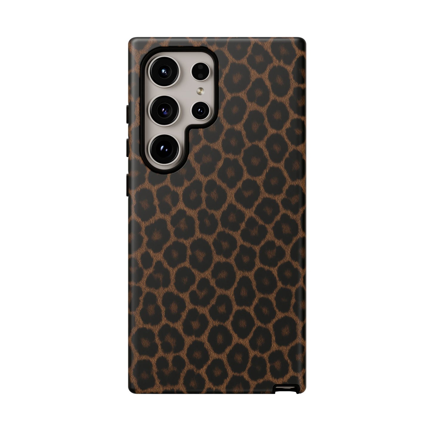 Brown Leopard Print Phone Case | Classic Animal Print Aesthetic Tough Protective Case
