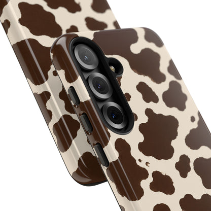 Western Cow Print Tough Phone Case for iPhone Samsung Galaxy Pixel