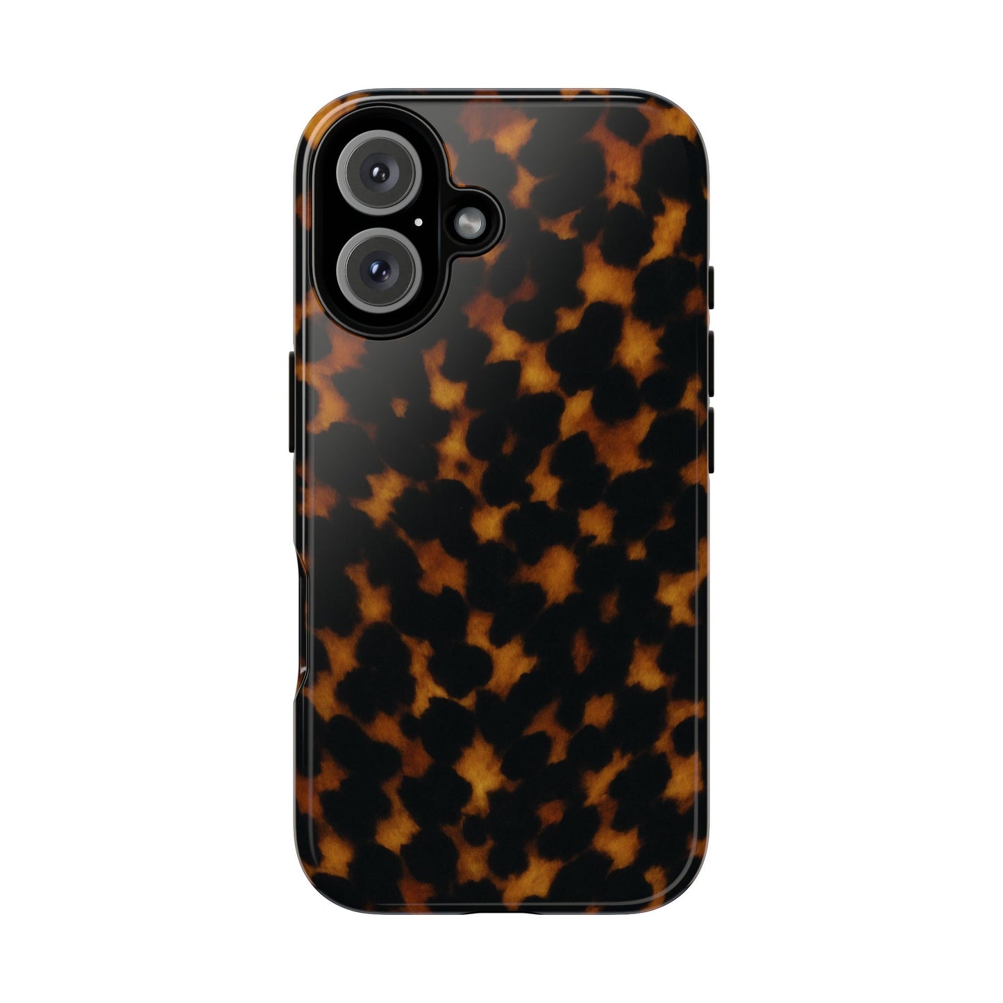 Tortoiseshell Pattern Tough Phone Case | Classic Leopard-Style Protective Cover