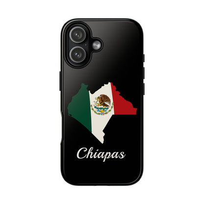 Chiapas Mexico Flag Map Phone Case | Mexican American Pride Tough Case for iPhone & Samsung