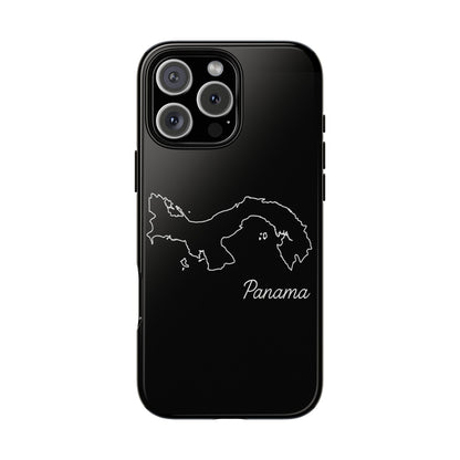 Panama Outline Phone Case – Minimal Country Map Tough Case (iPhone, Samsung, Pixel)
