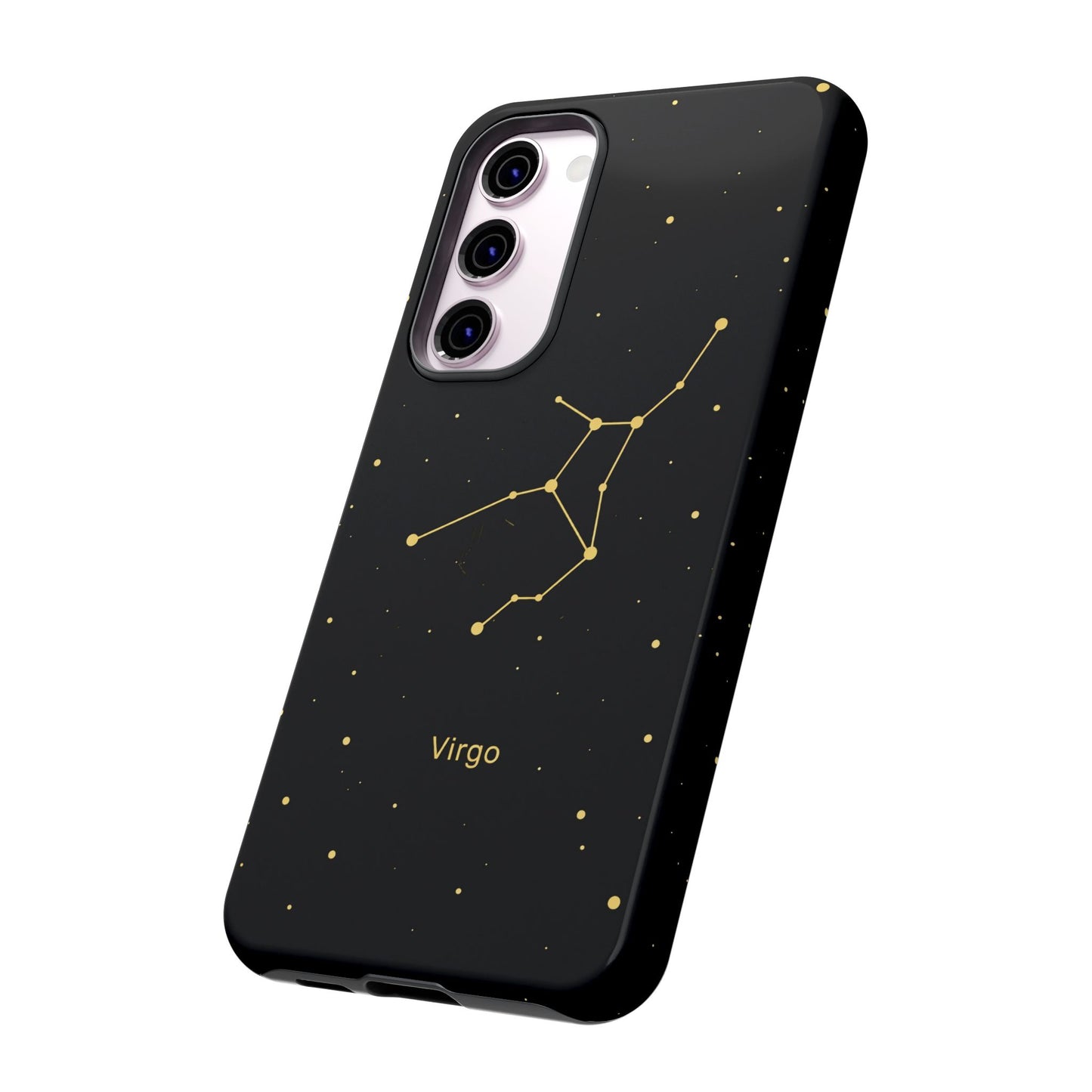 Virgo Zodiac Constellation Phone Case – Luxe Gold Celestial Cover