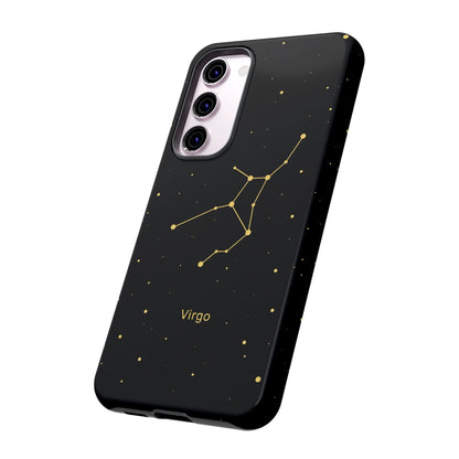 Virgo Zodiac Constellation Phone Case – Luxe Gold Celestial Cover