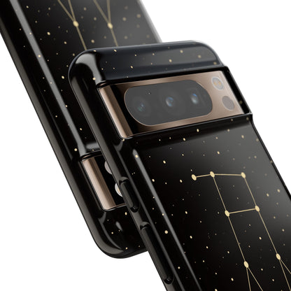 Gemini Zodiac Constellation Phone Case – Luxe Gold Celestial Cover