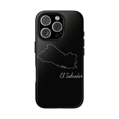 El Salvador Outline Phone Case – Minimal Country Map Tough Case (iPhone, Samsung, Pixel)
