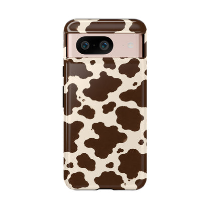 Western Cow Print Tough Phone Case for iPhone Samsung Galaxy Pixel