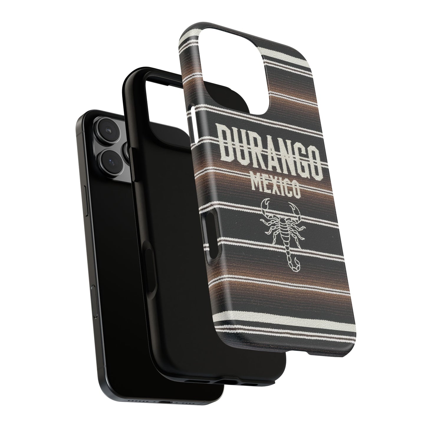 Durango Mexico Phone Case | Serape Scorpion Western Design | Mexican Heritage Tough Case for iPhone & Samsung