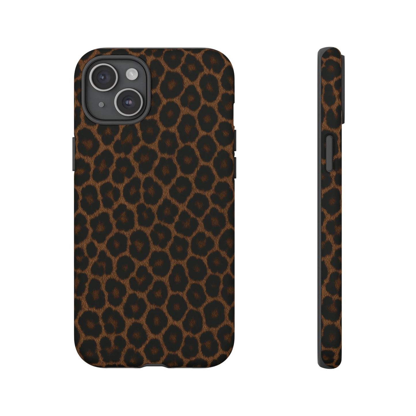 Brown Leopard Print Phone Case | Classic Animal Print Aesthetic Tough Protective Case