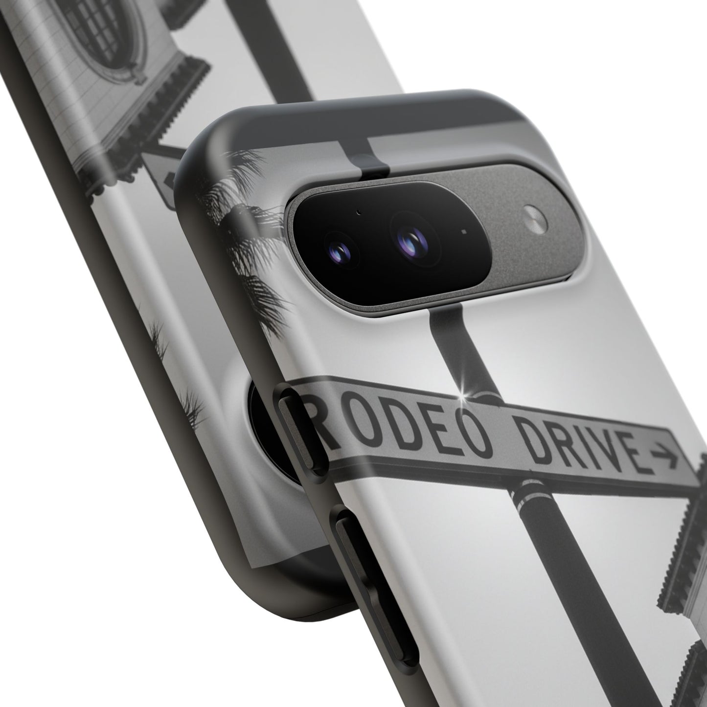 Rodeo Drive Phone Case | Los Angeles Aesthetic Black & White Photography | Luxury LA Street Tough Case for iPhone & Samsung
