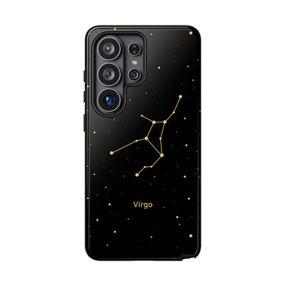 Virgo Zodiac Constellation Phone Case – Luxe Gold Celestial Cover