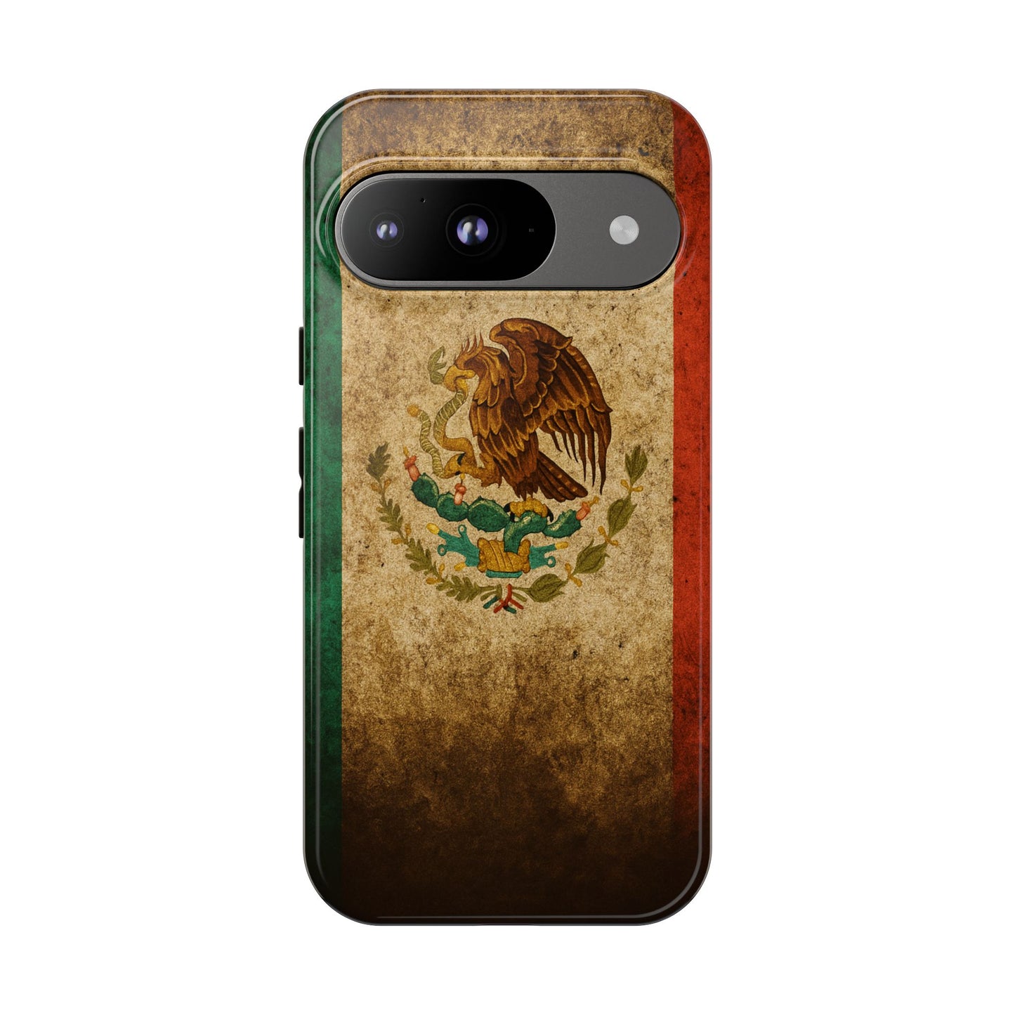 Vintage Mexico Flag Phone Case – Mexican Pride Grunge Flag Aesthetic Tough Case