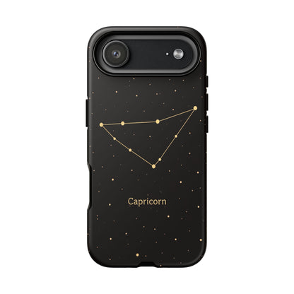 Capricorn Zodiac Constellation Phone Case – Luxe Gold Celestial Cover