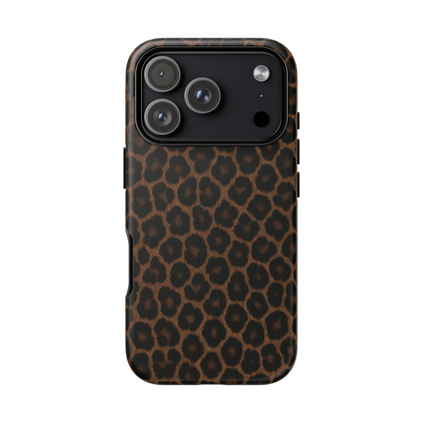 Brown Leopard Print Phone Case | Classic Animal Print Aesthetic Tough Protective Case