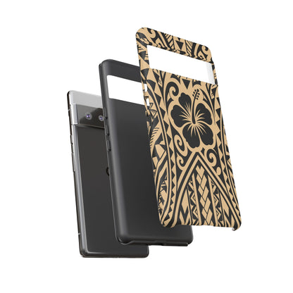 Polynesian Tribal Hawaiin Hibiscus Phone Case for iPhone Samsung Galaxy