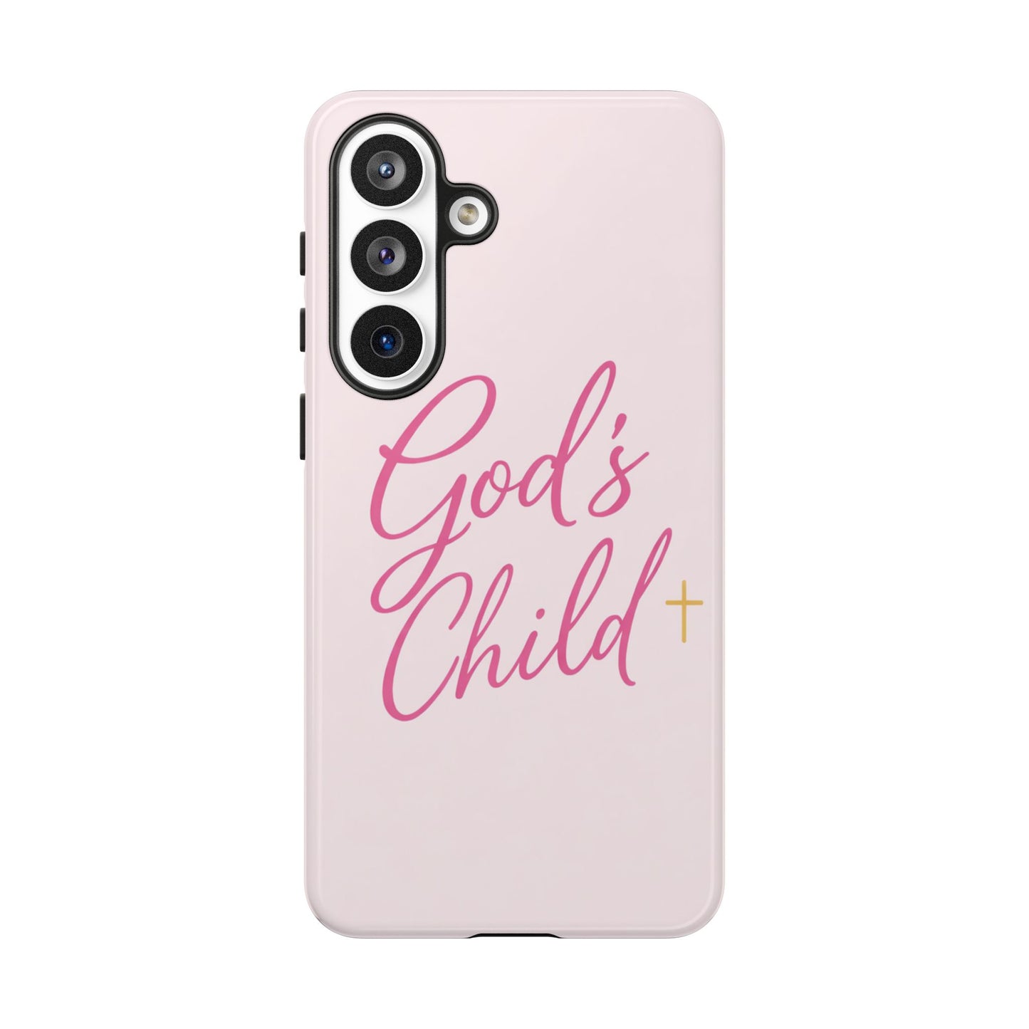 Gods Child Phone Case Christian Pink Aesthetic Tough iPhone Case