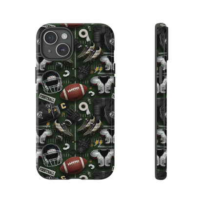 Football Pattern Phone Case – Sports Fan Tough Protective Game Day Case