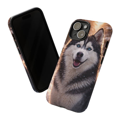 Siberian Husky Tough Phone Case | Blue Eyes Dog Cover Protective iPhone Case