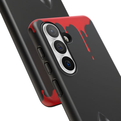 Dark Feminine Red Drip Phone Case – Gothic Glam Tough Cover