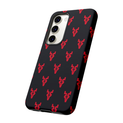 Mazatlán Bull Phone Case – Black Red Streetwear Tough Shockproof Cover