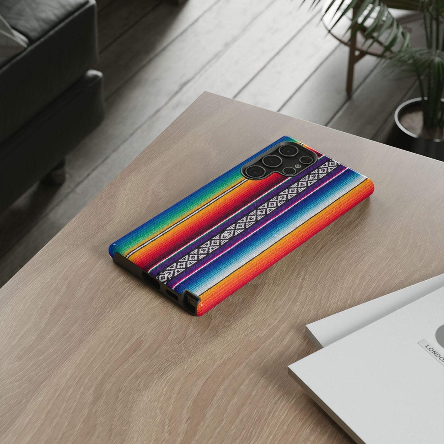 Serape Stripe Phone Case – Colorful Mexican Blanket Pattern Tough Case