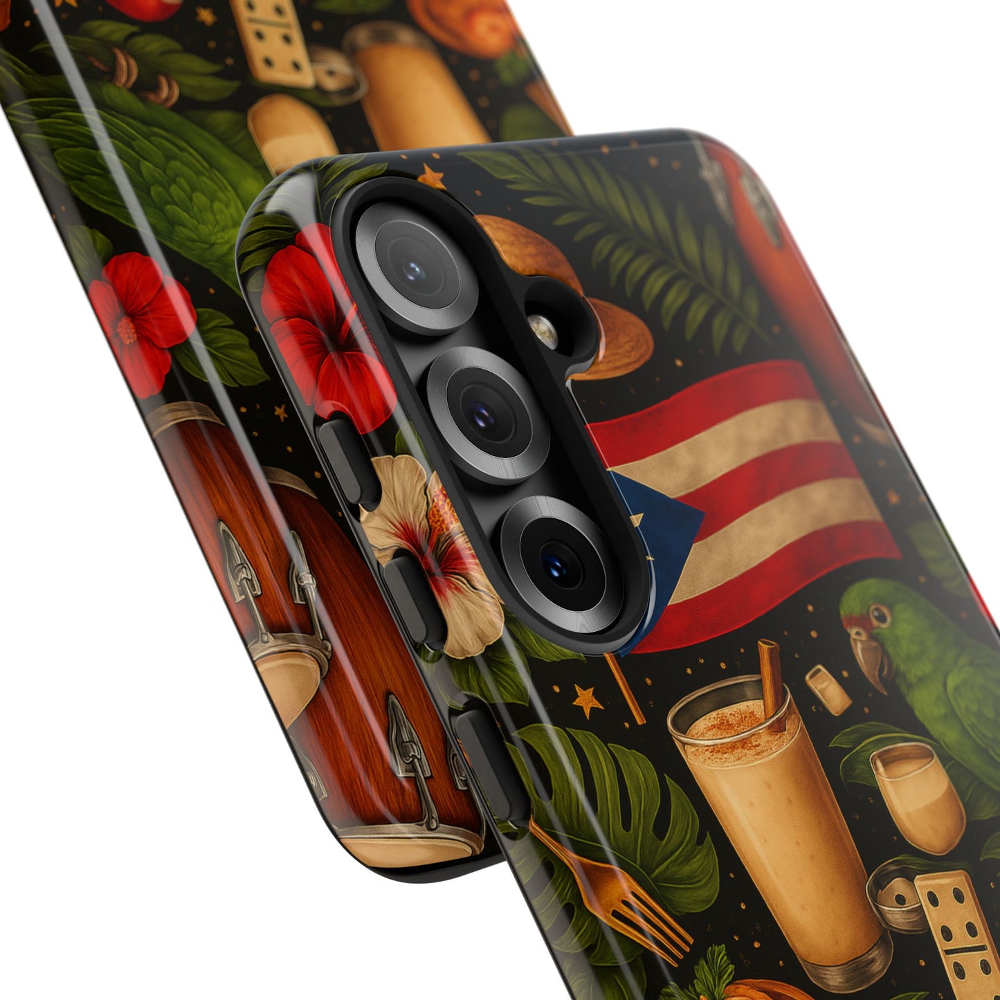Puerto Rican Culture Phone Case | Boricua Icons Caribbean Aesthetic Tough Protective Case