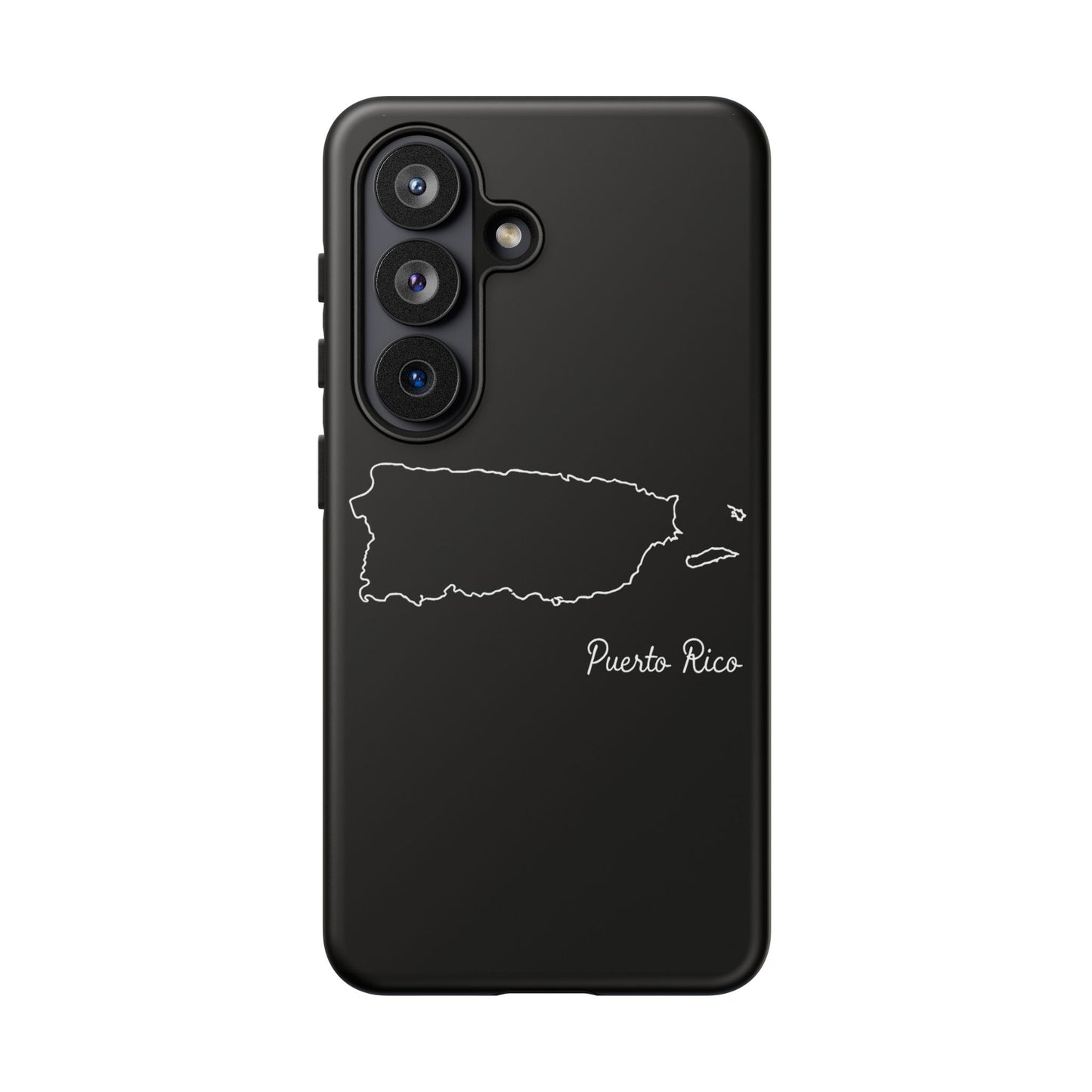 Puerto Rico Outline Phone Case – Minimal Country Map Tough Case (iPhone, Samsung, Pixel)