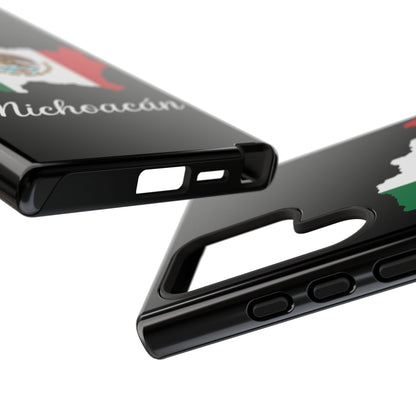 Michoacán Mexico Flag Map Phone Case | Mexican American Pride Tough Case for iPhone & Samsung
