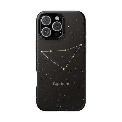 Capricorn Zodiac Constellation Phone Case – Luxe Gold Celestial Cover