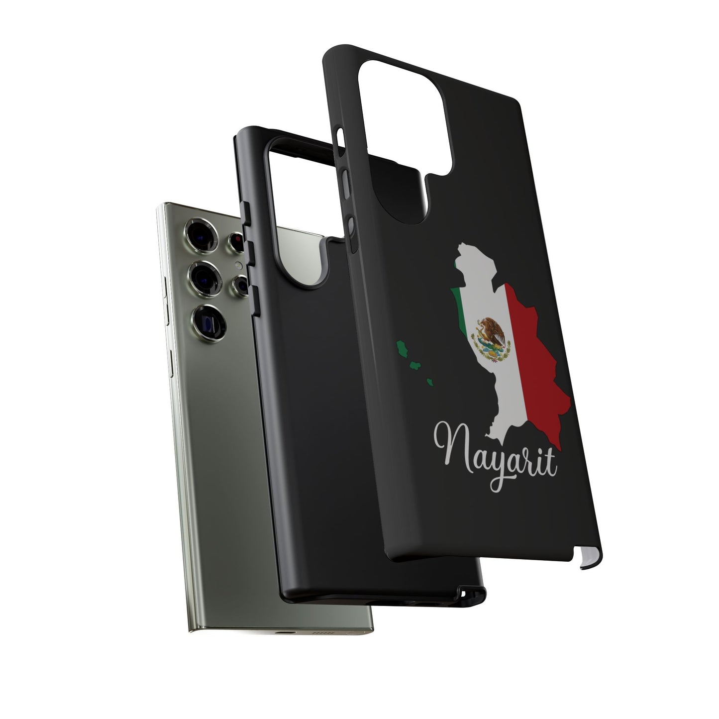 Nayarit Mexico Flag Map Phone Case | Mexican American Pride Tough Case for iPhone & Samsung