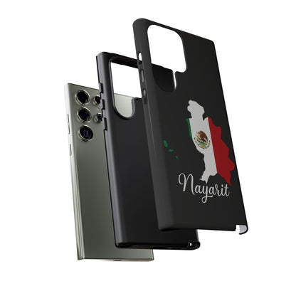 Nayarit Mexico Flag Map Phone Case | Mexican American Pride Tough Case for iPhone & Samsung