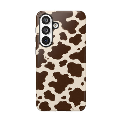 Western Cow Print Tough Phone Case for iPhone Samsung Galaxy Pixel