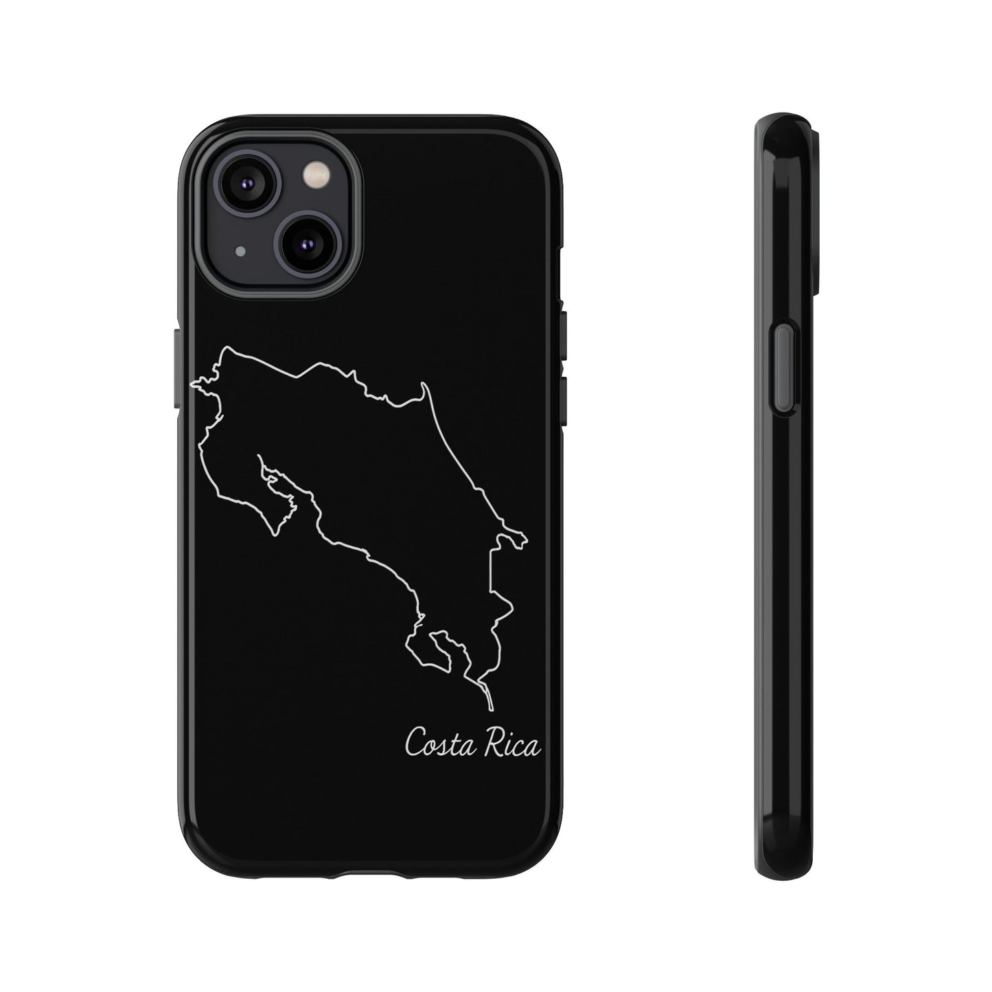 Costa Rica Outline Phone Case – Minimal Country Map Tough Case (iPhone, Samsung, Pixel)