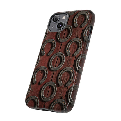 Rustic Horseshoe Western Phone Case – Cowboy Country Ranch Tough Case