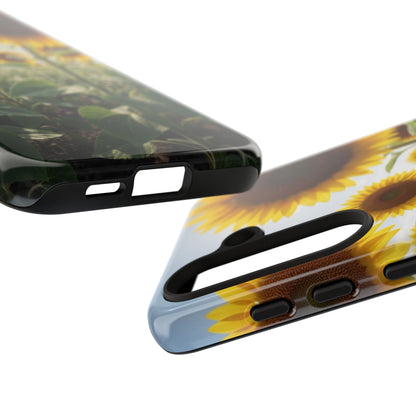Sunflower Field Phone Case | Golden Hour Floral Aesthetic | Bright Summer Tough Case