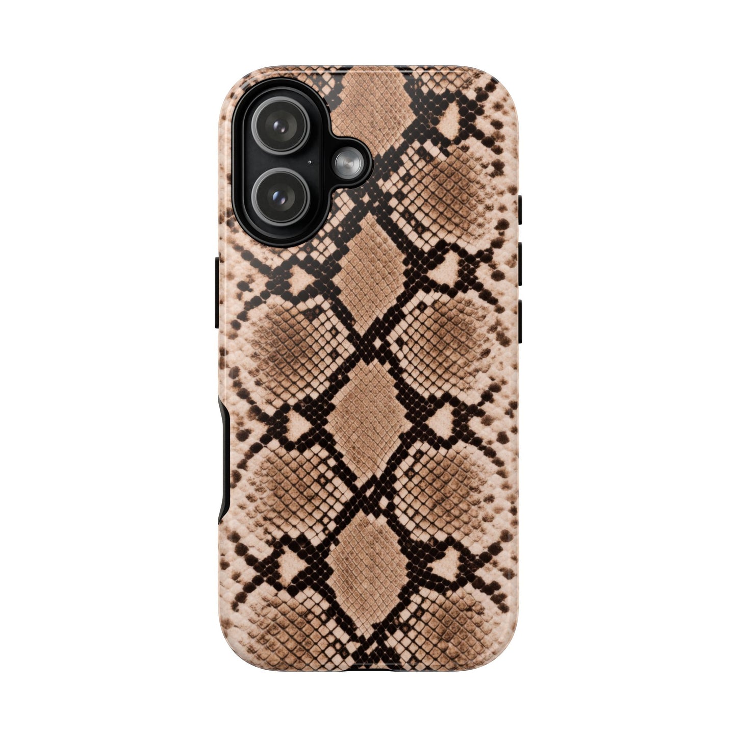 Snake Print Phone Case – Brown Python Pattern Slim Protective Cover for Iphone, Samsung Galaxy and Pixel