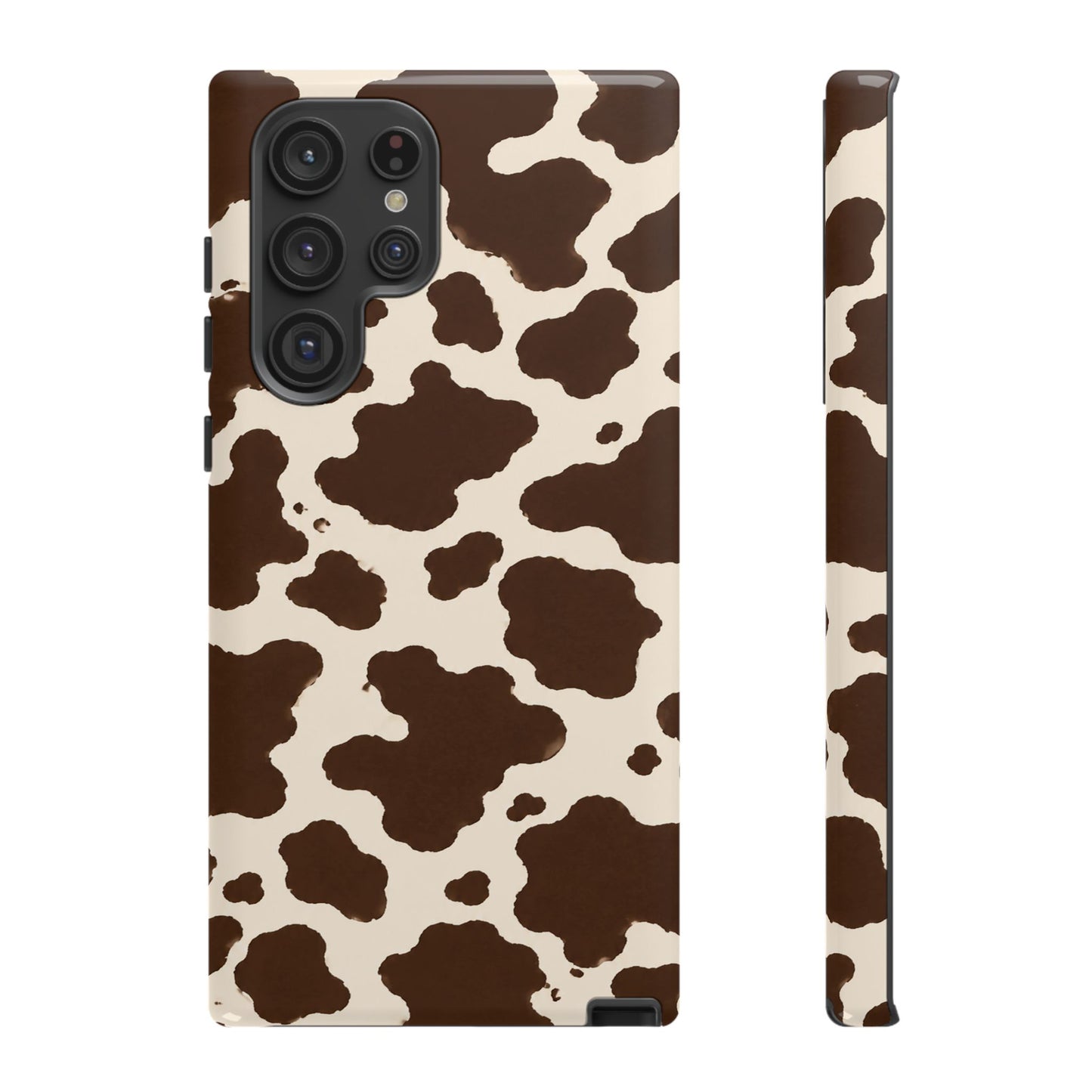Western Cow Print Tough Phone Case for iPhone Samsung Galaxy Pixel