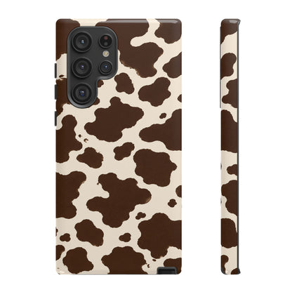 Western Cow Print Tough Phone Case for iPhone Samsung Galaxy Pixel