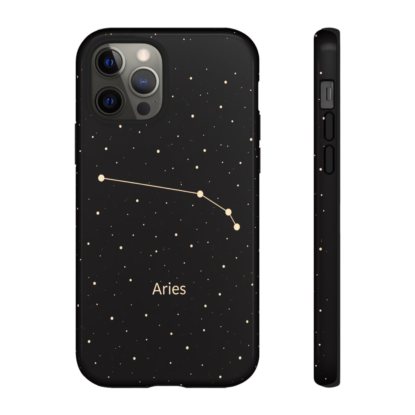 Aries Zodiac Constellation Phone Case – Luxe Gold Celestial Cover