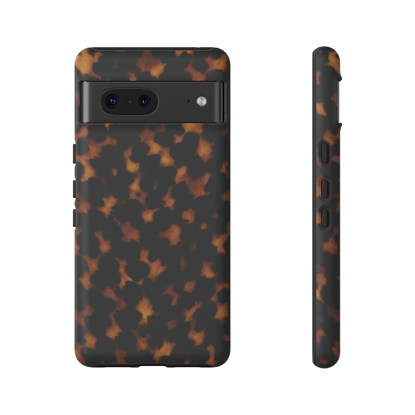 Tortoiseshell Pattern Tough Phone Case | Classic Leopard-Style Protective Cover